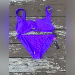 NWT purple no boundaries bikini size large